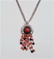 Collar Soprana Gioielleria Mujer in Oro Corallo OB CORALLO ONICE DIAM - OB CORALLO ONICE DIAM